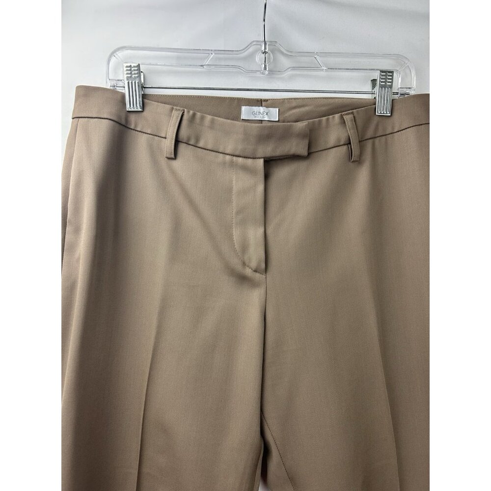 Gunex Italy Dress Slacks Pants Size 8 Office Business Virgin Wool Blend Wide Leg - Picture 14 of 16